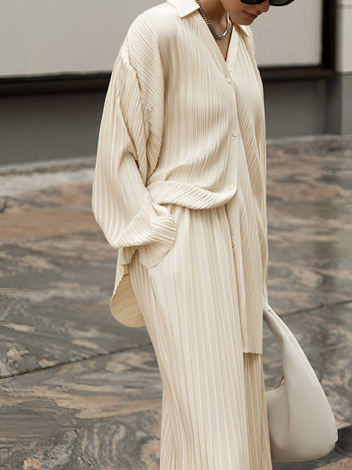 Nanette | Two-Piece Set Pleated
