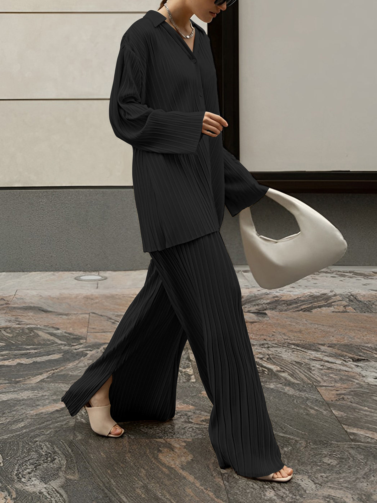 Nanette | Two-Piece Set Pleated