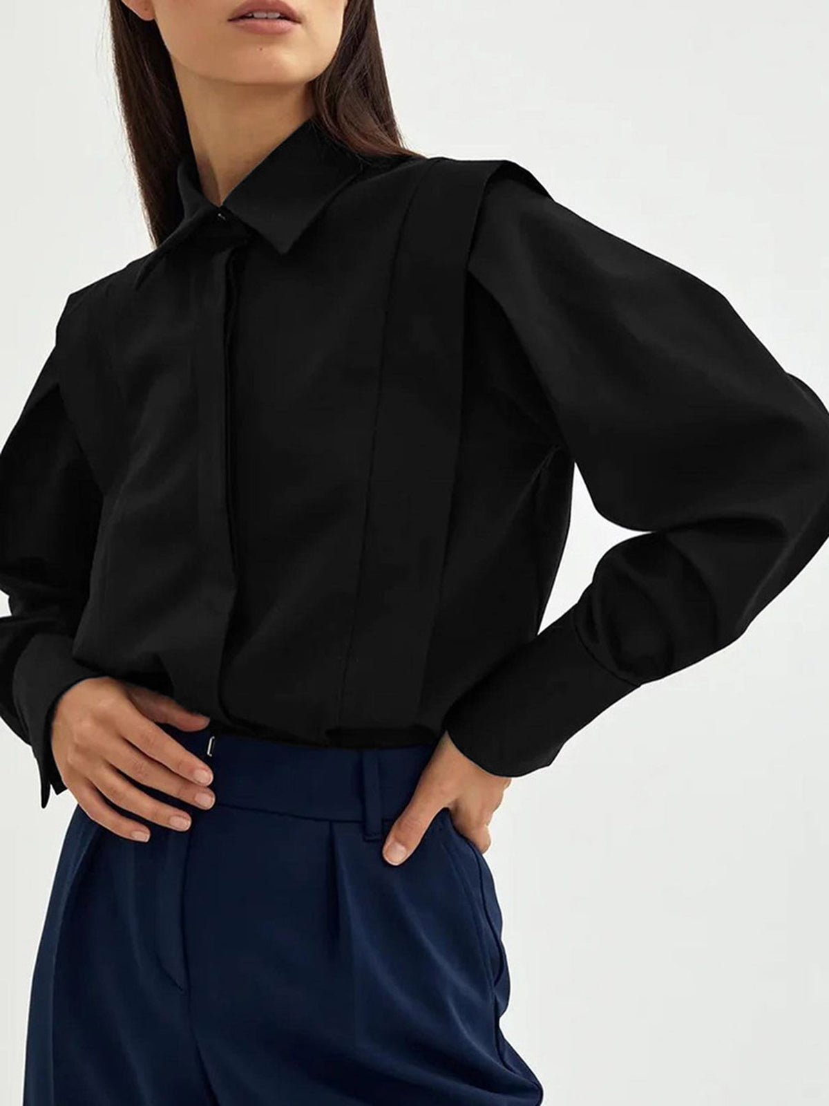 Aleena | Blouse with Pleated Details