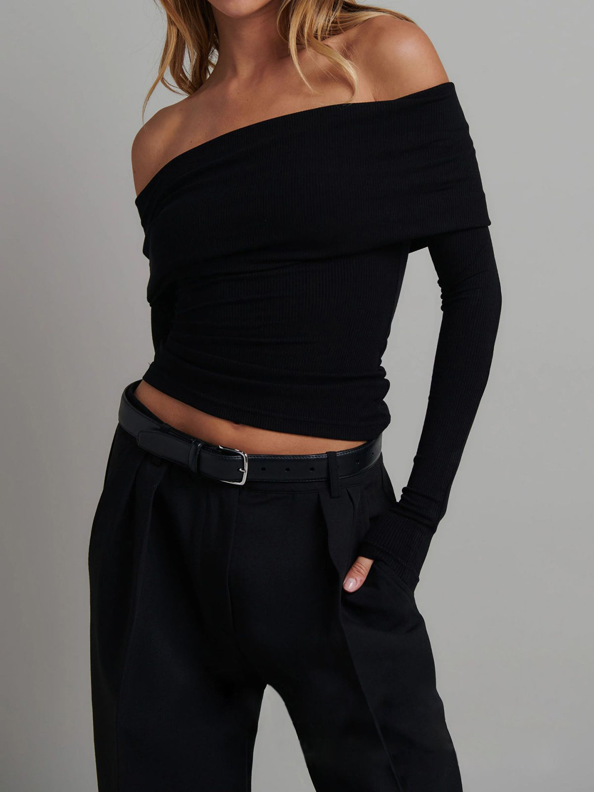 Machelle | Top Off Shoulder Rib