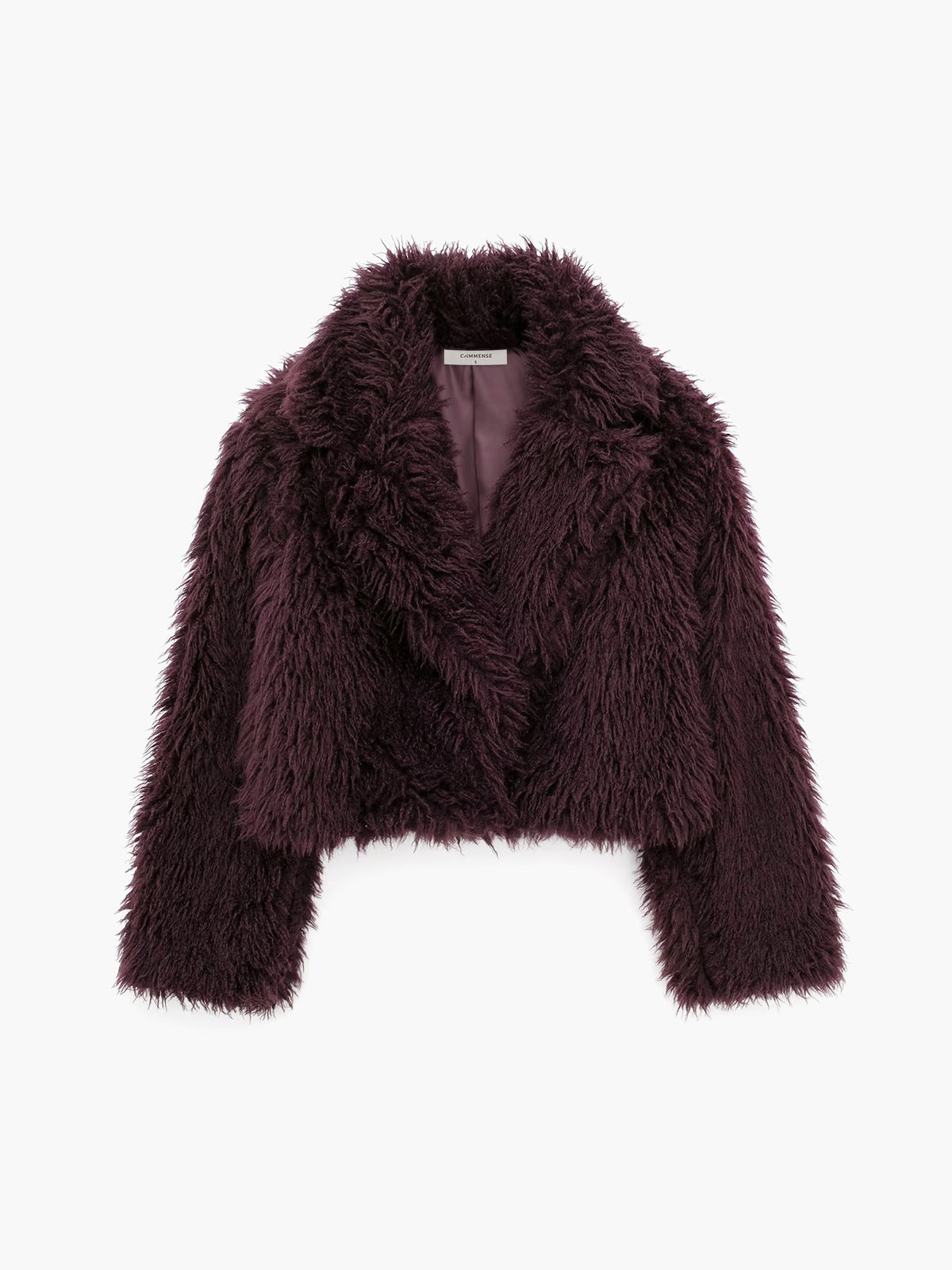 Tonisha | Coat Faux Fur Burgundy