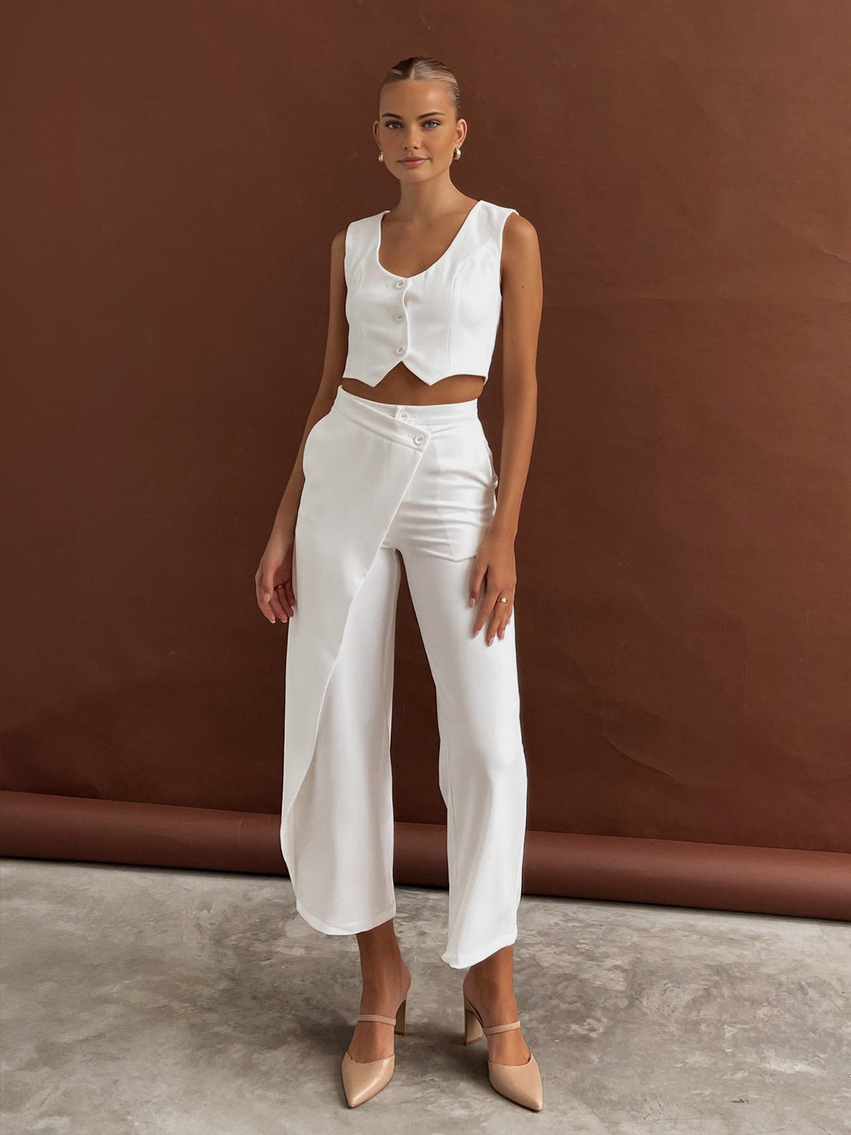 Arna | Two-piece Set with Wrap Trousers