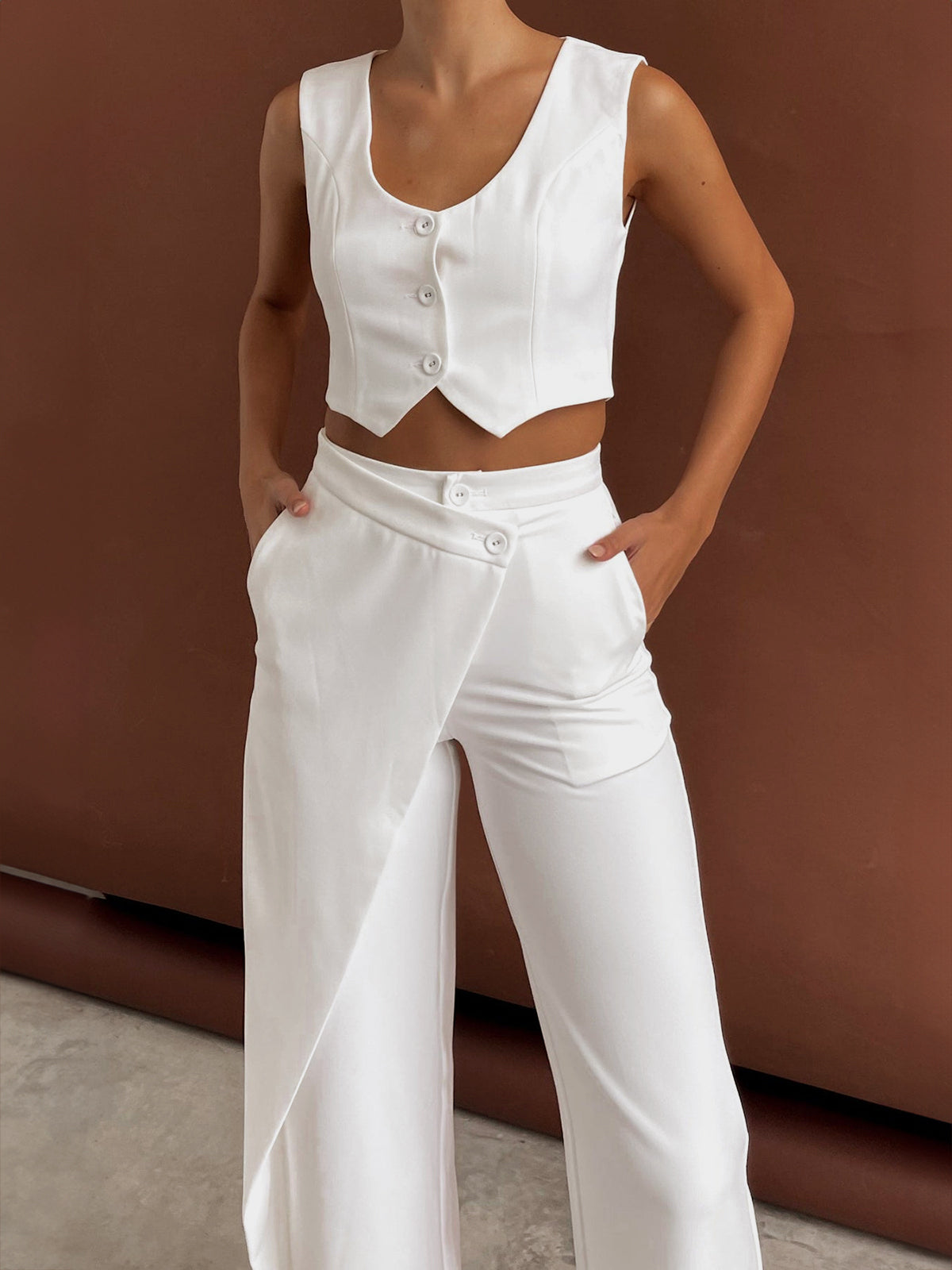 Arna | Two-piece Set with Wrap Trousers