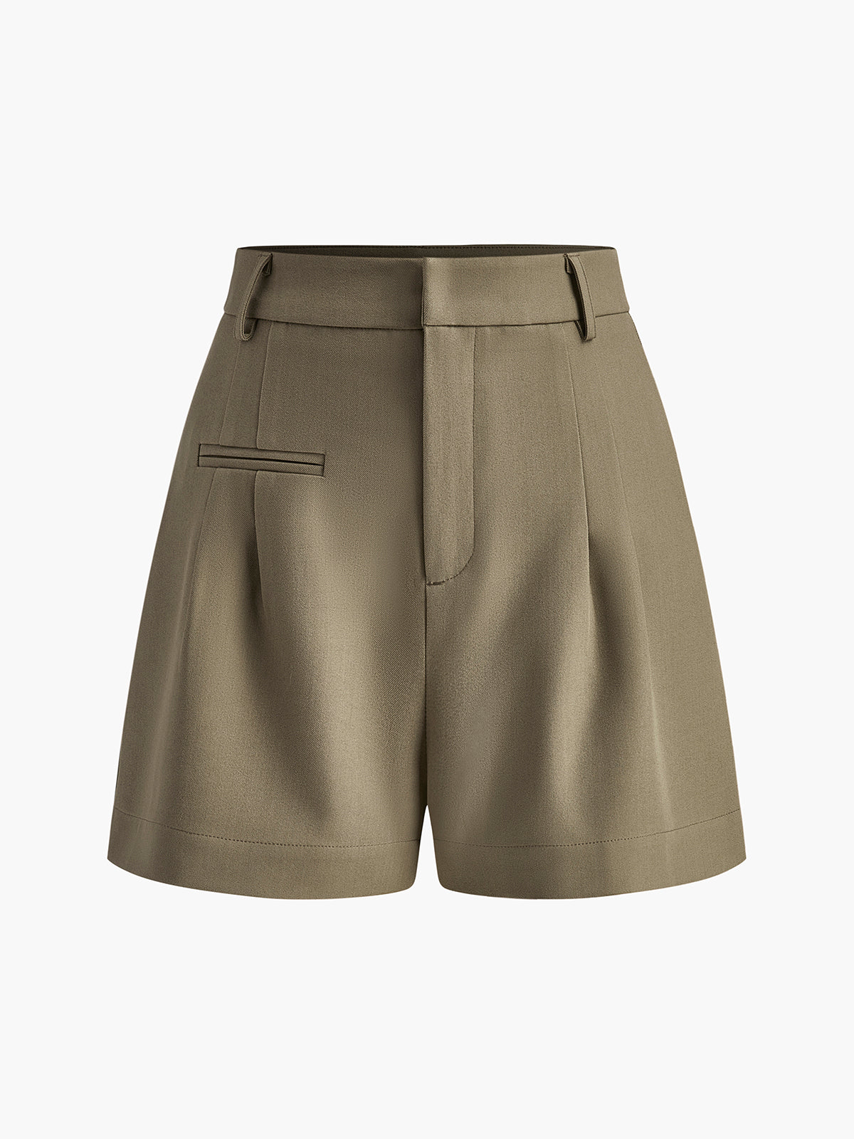 Sarin | High-Waisted Pleated Shorts