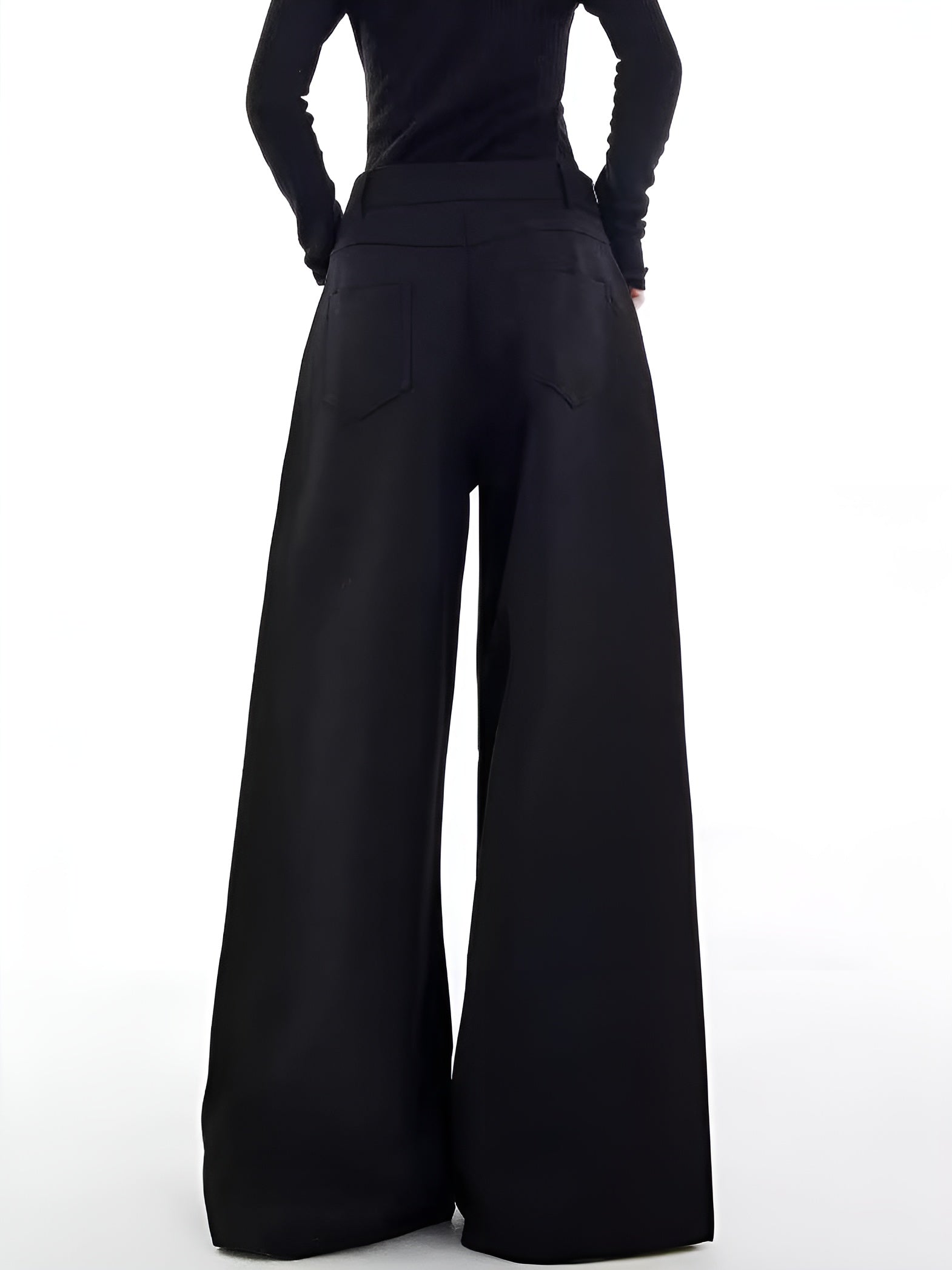 Zoraida | Black Trousers with Wide Slits