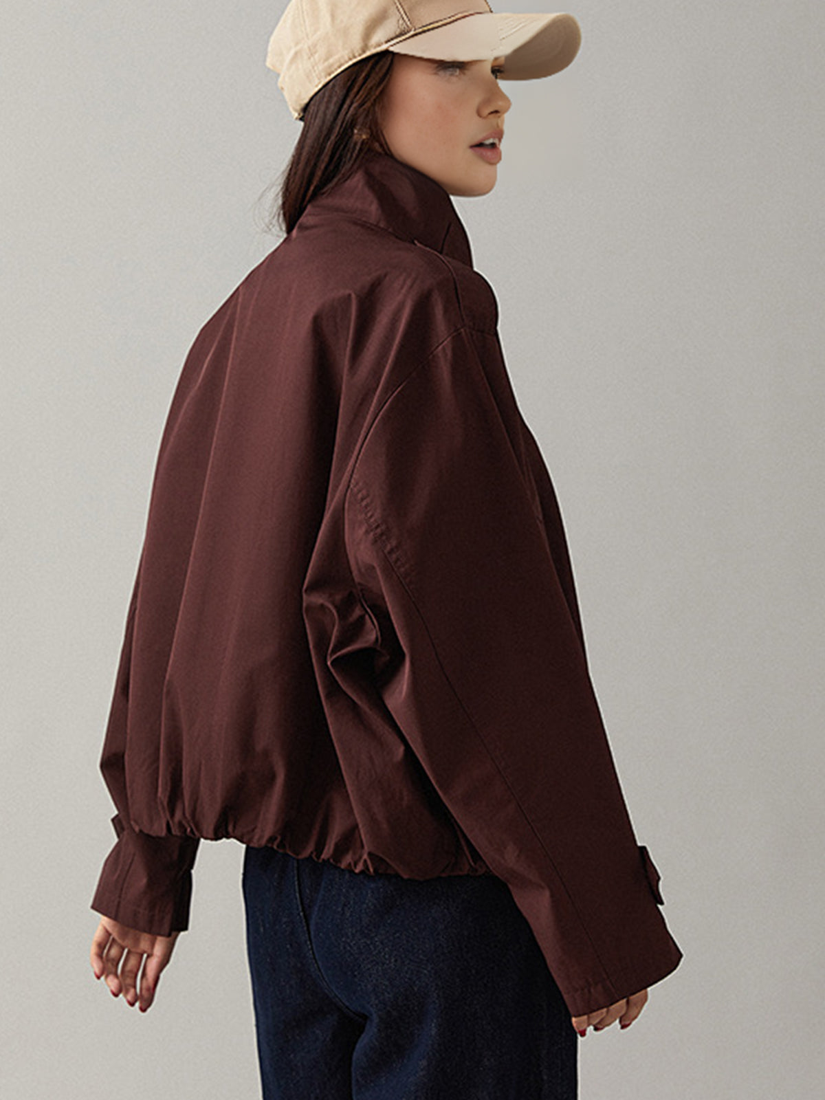 Ira | Jacket Asymmetric collar with buckle detail