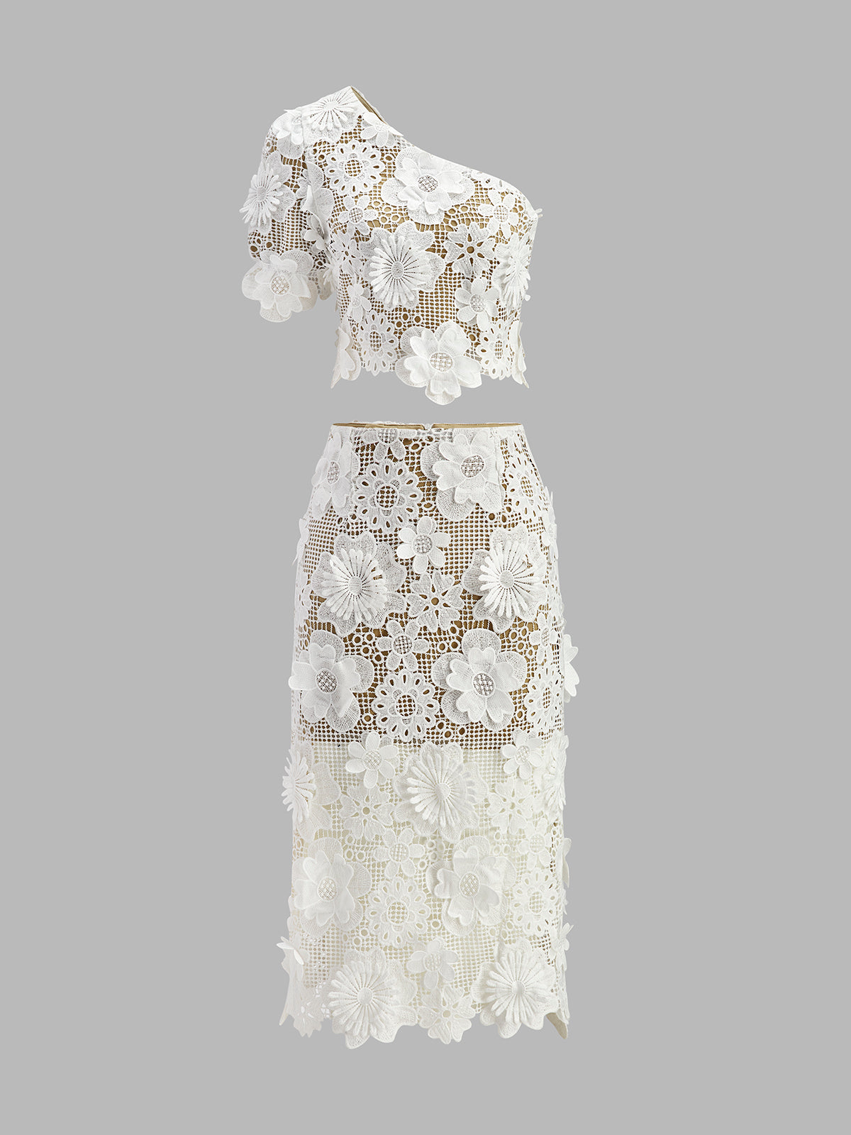 Addilynn | Chic Lace Skirt Set