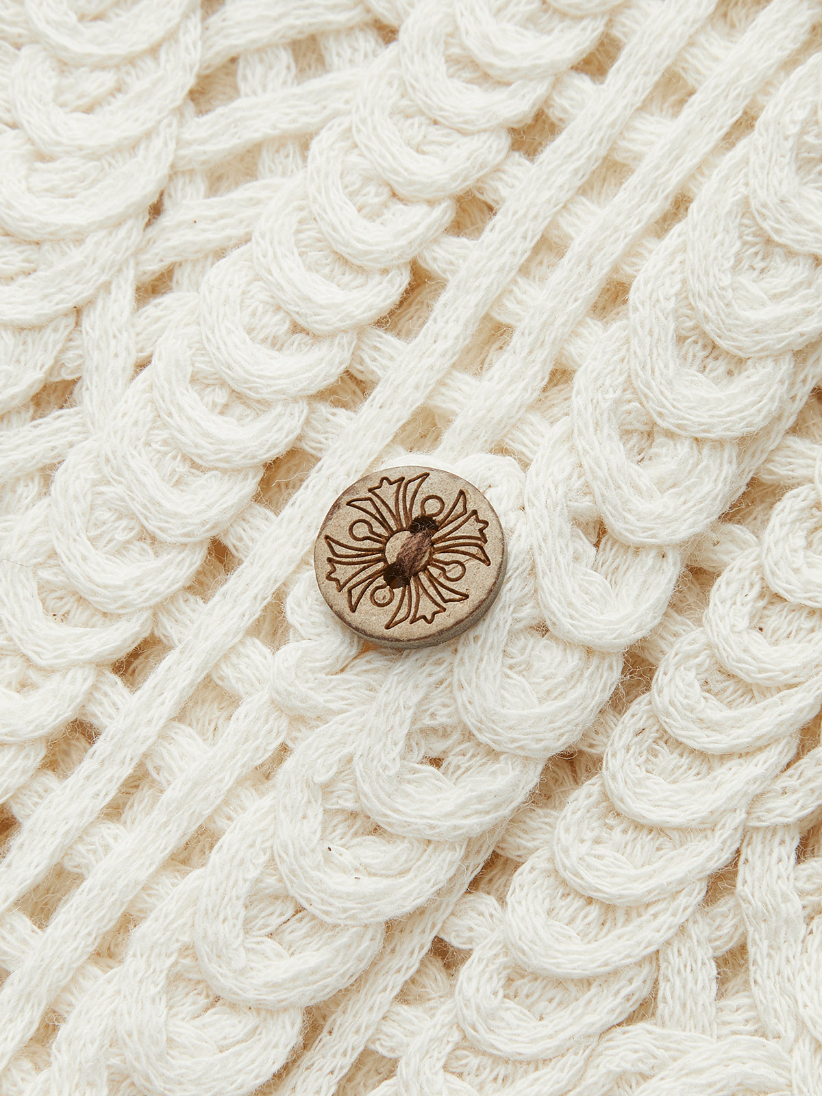 Taylee | Crocheted Cardigan with Flower Pattern