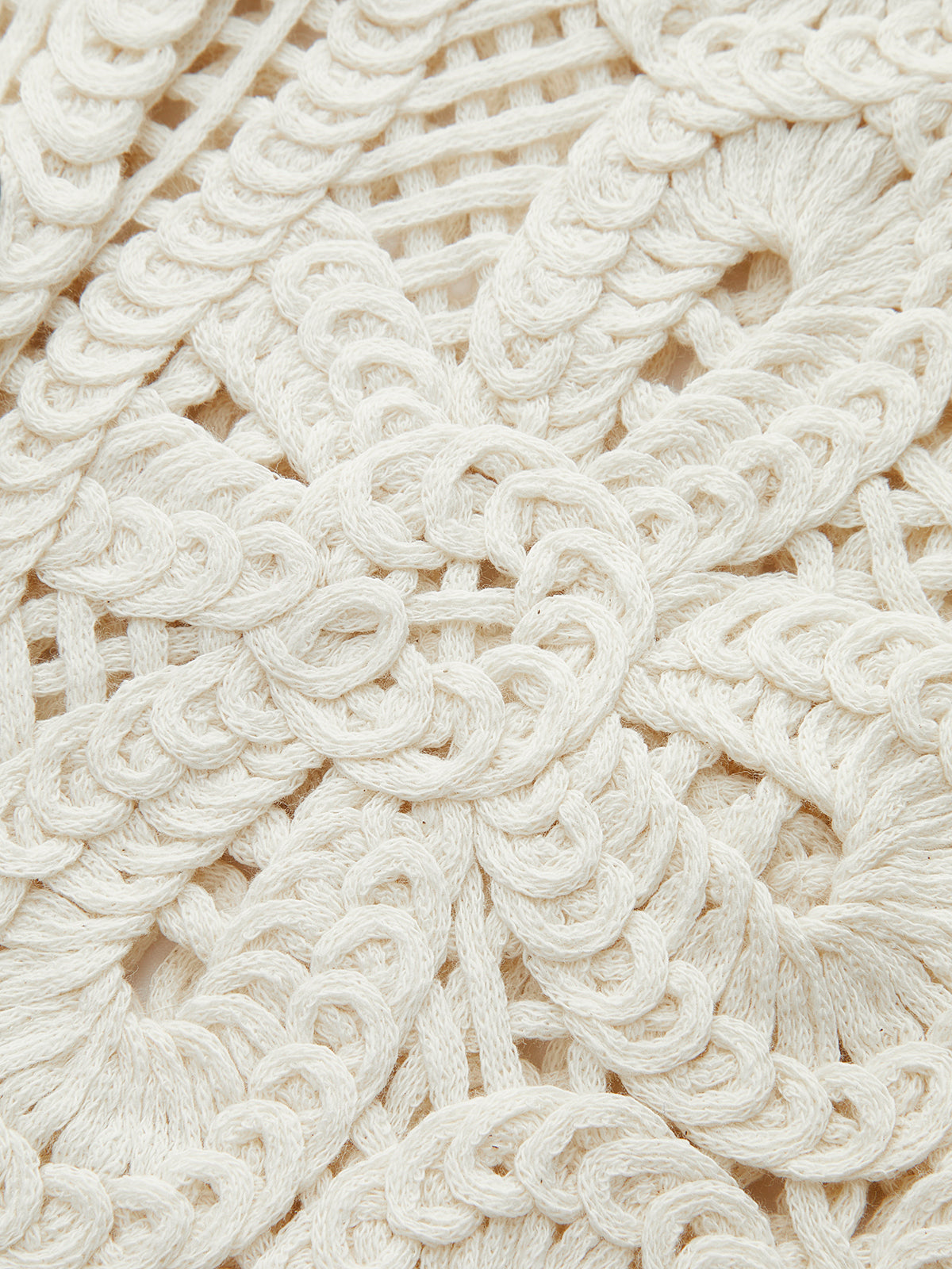 Taylee | Crocheted Cardigan with Flower Pattern