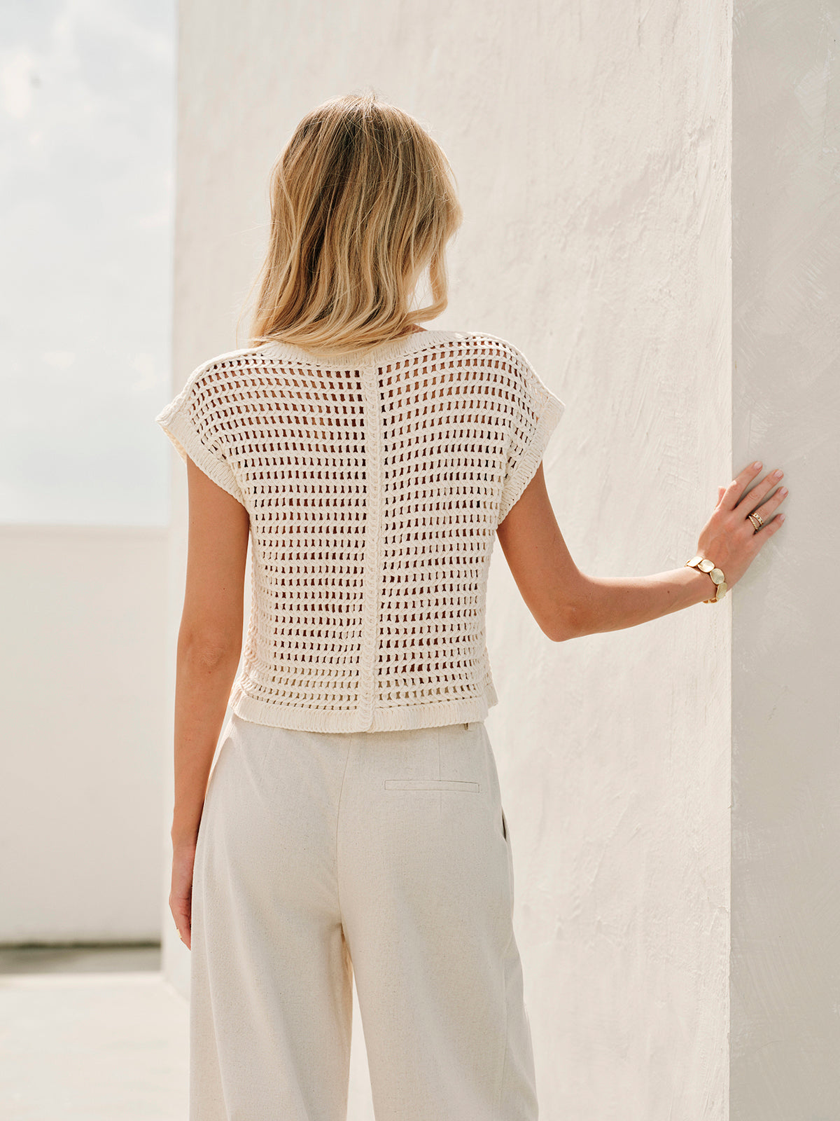 Haisley | Knitted Cardigan Jacquard Floral Pattern
