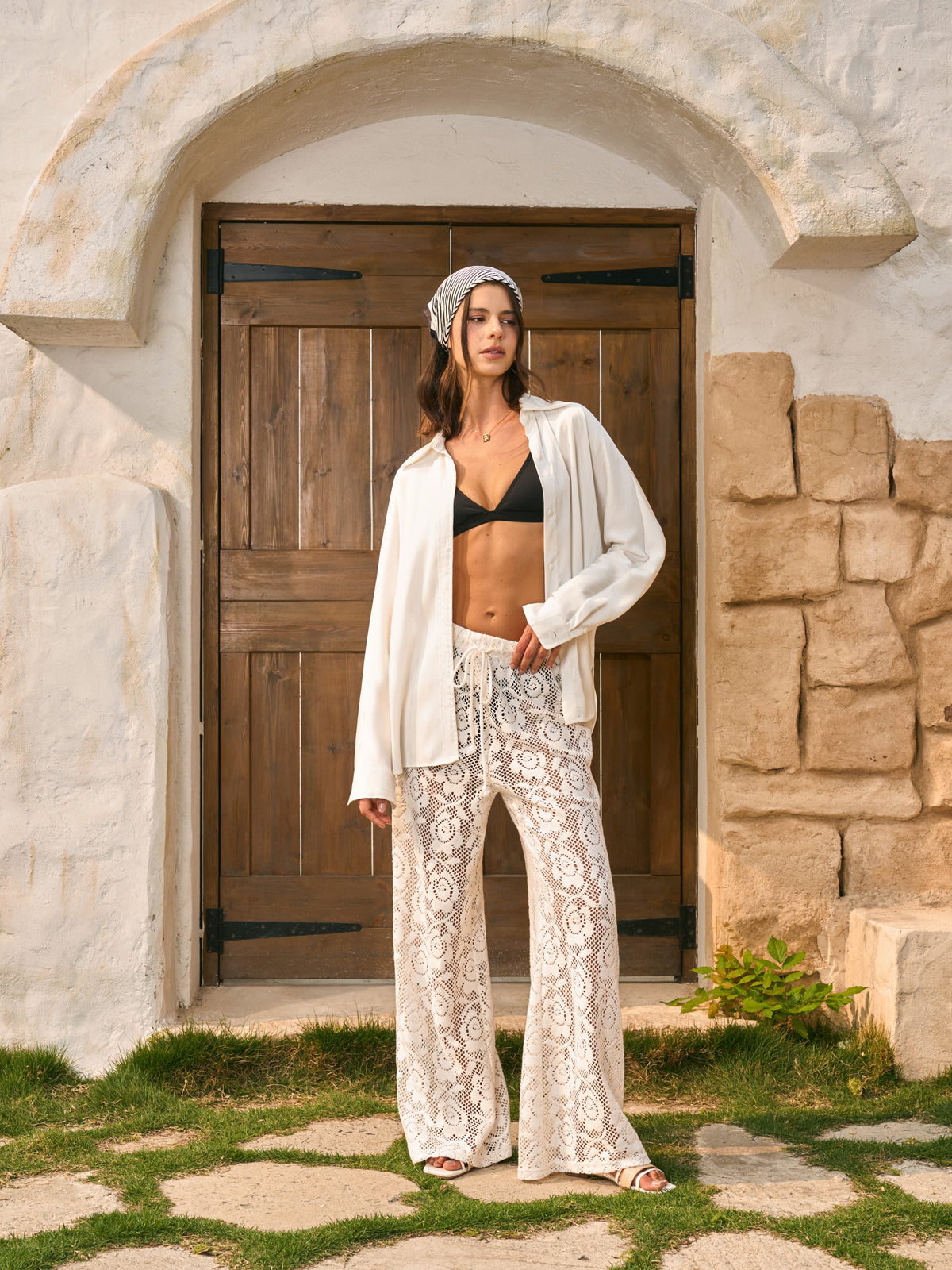 Priya | Cover-up Pants Crochet Lace