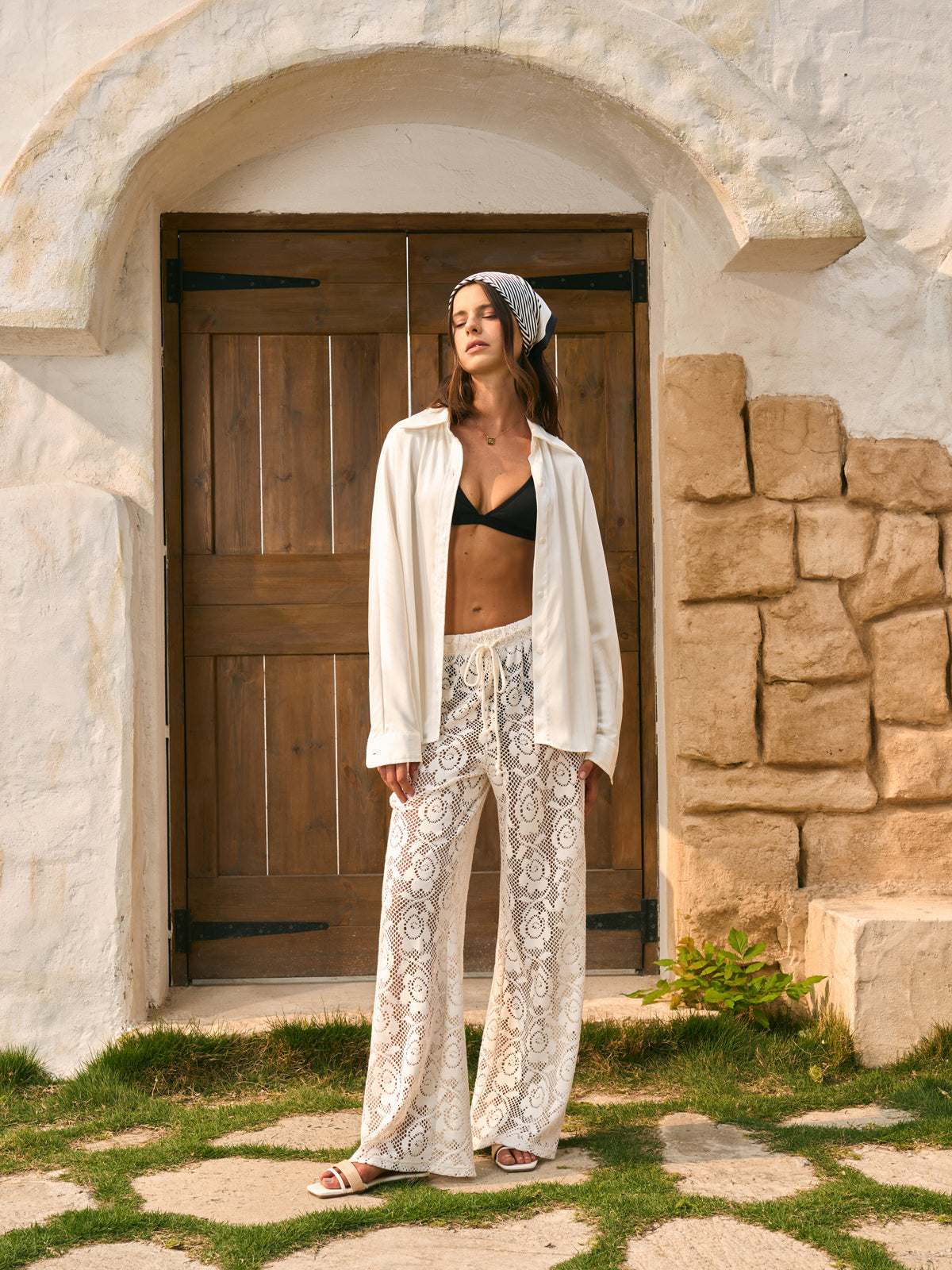 Priya | Cover-up Pants Crochet Lace