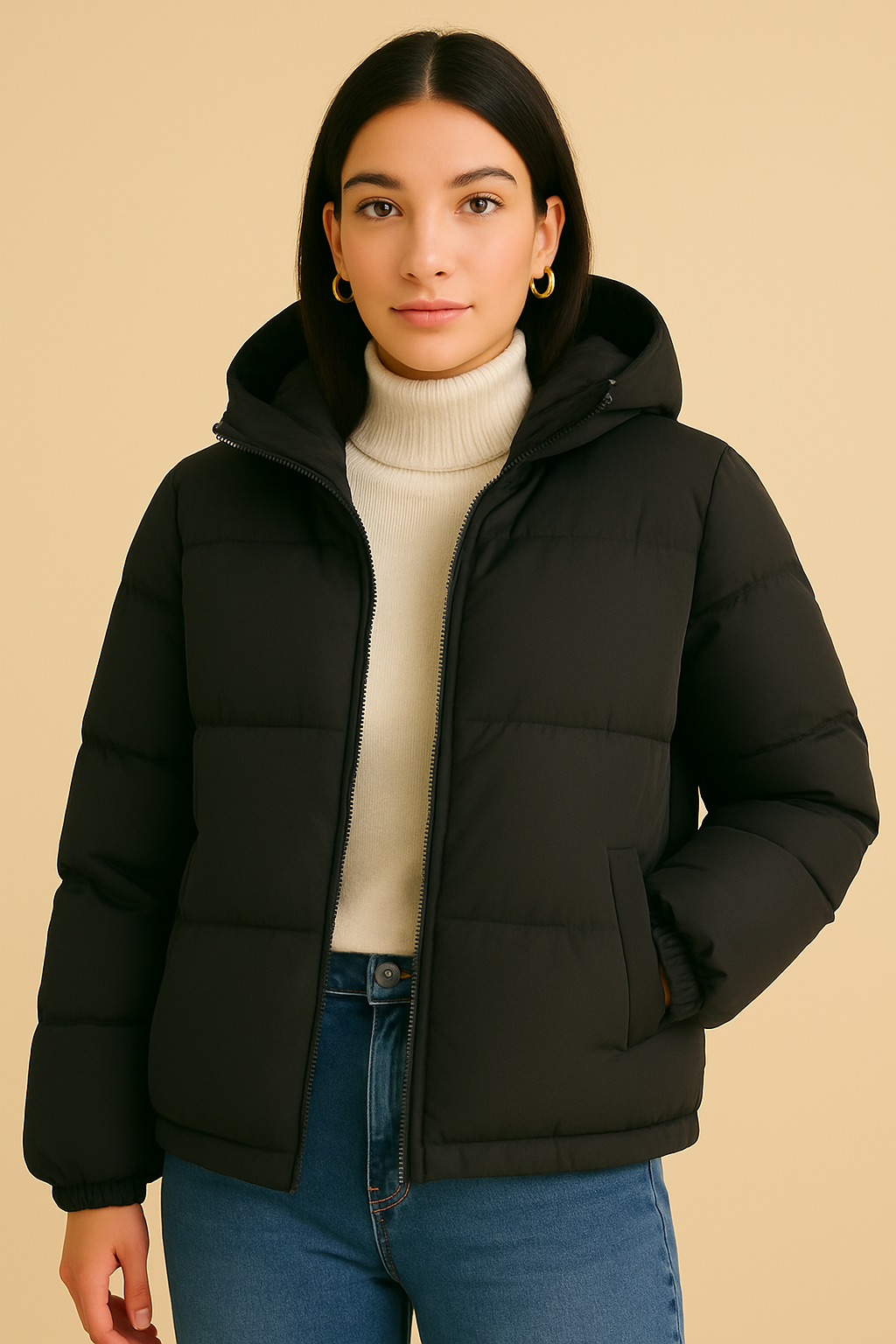 Ani | Hooded puffer jacket