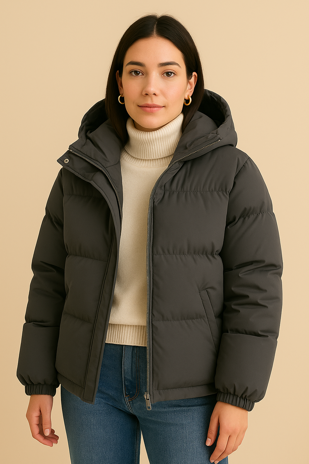 Ani | Hooded puffer jacket