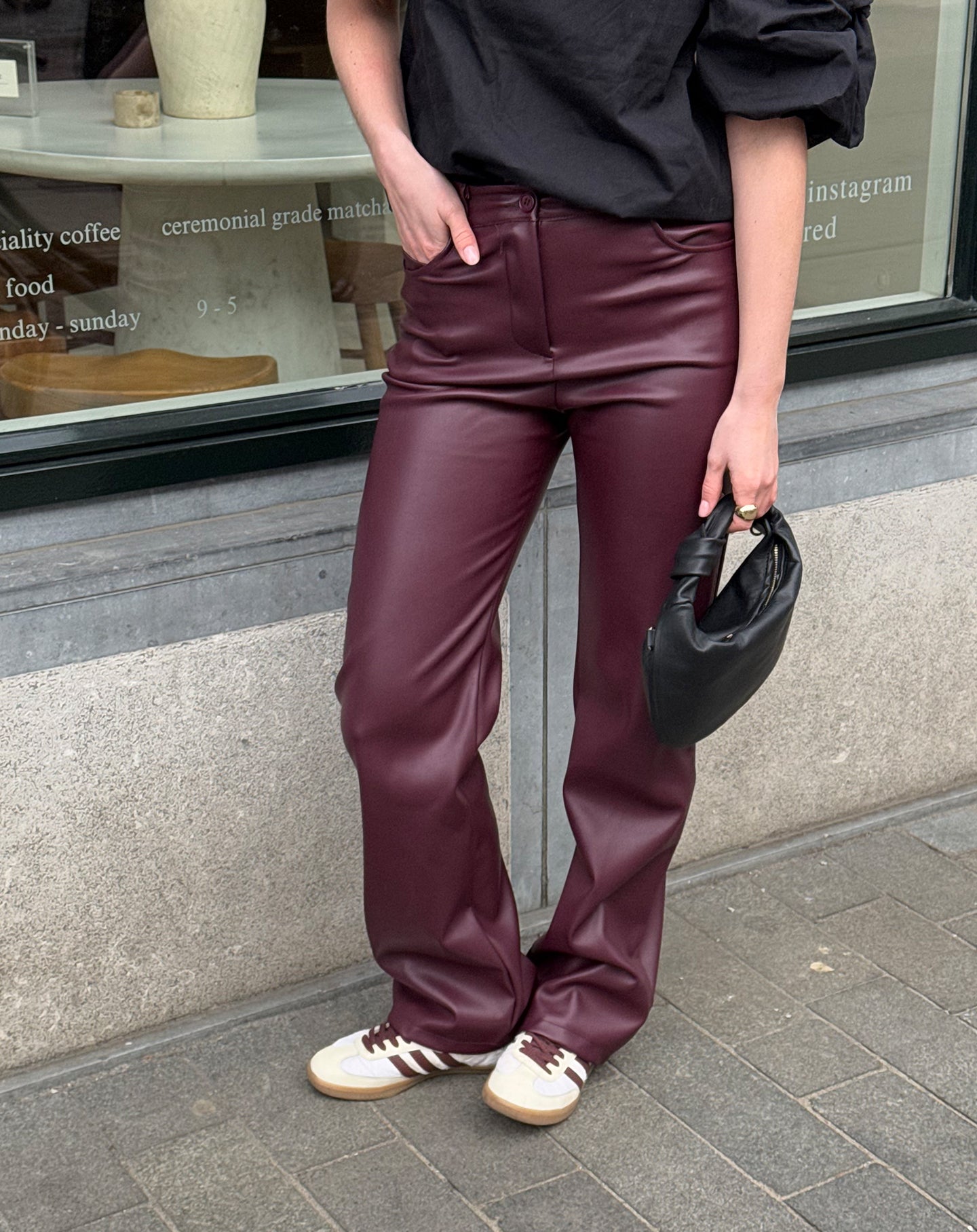Krystina | Trousers High Waist Straight Leg