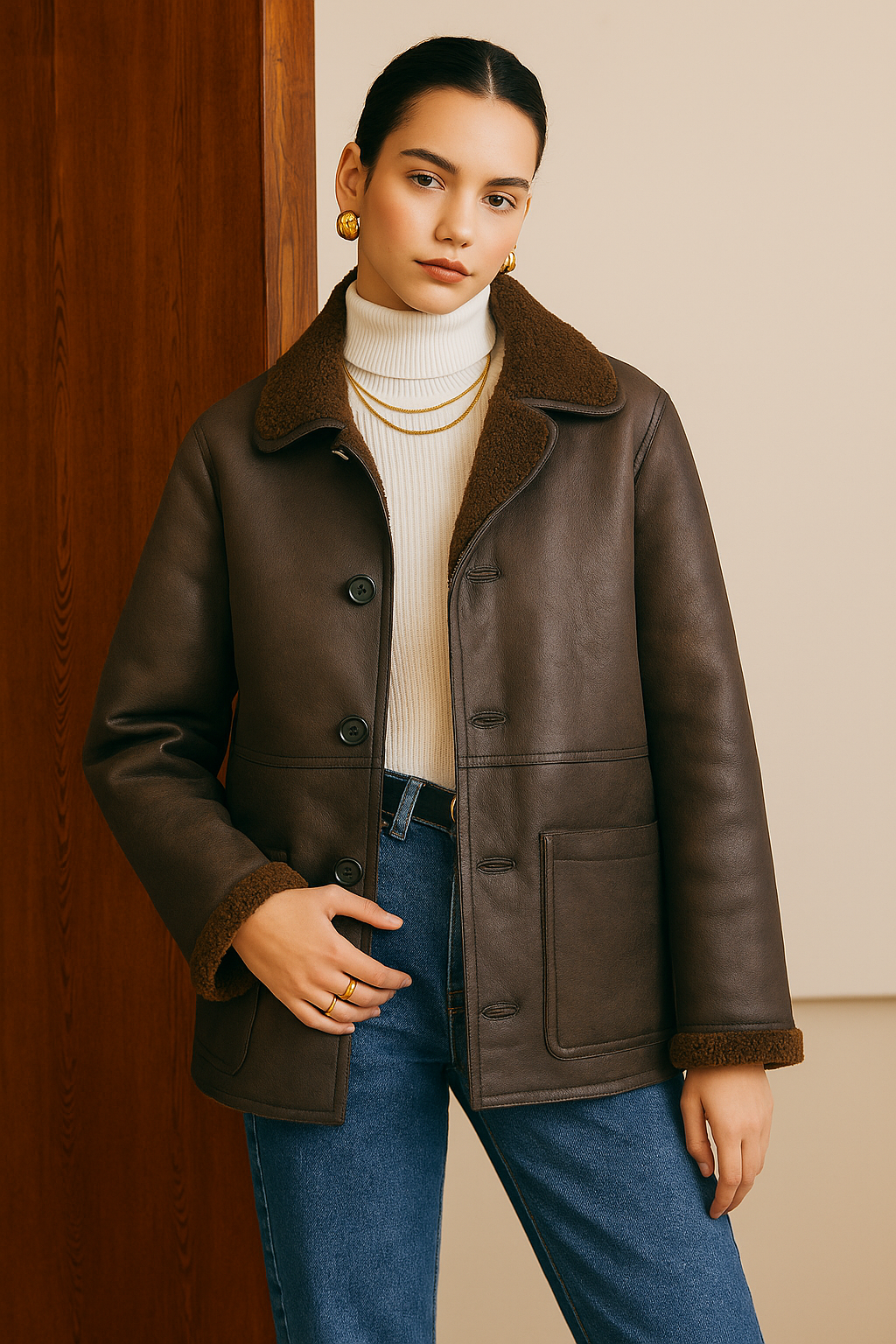 Melodi | Women's Jacket Double-Sided Faux Leather