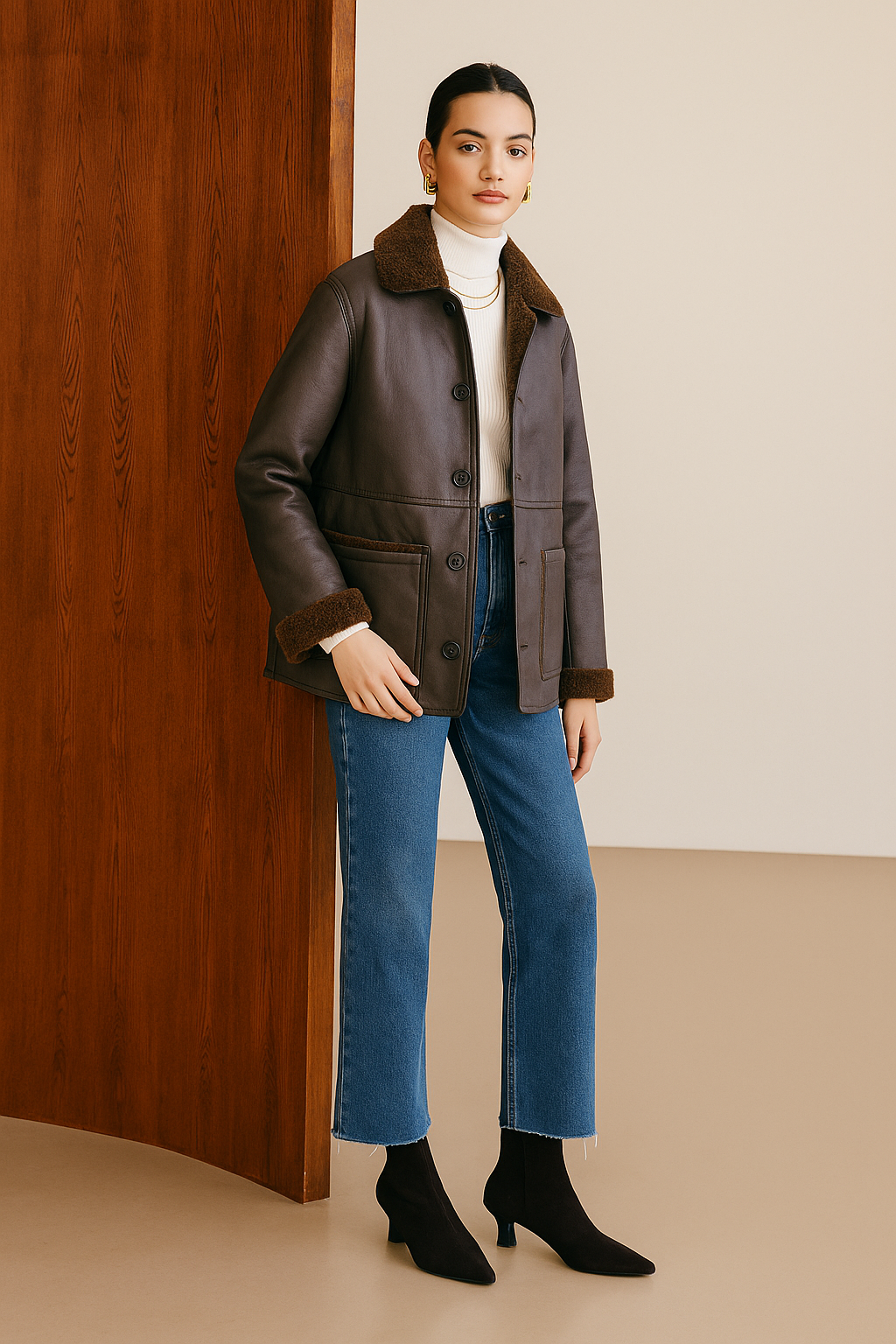 Melodi | Women's Jacket Double-Sided Faux Leather
