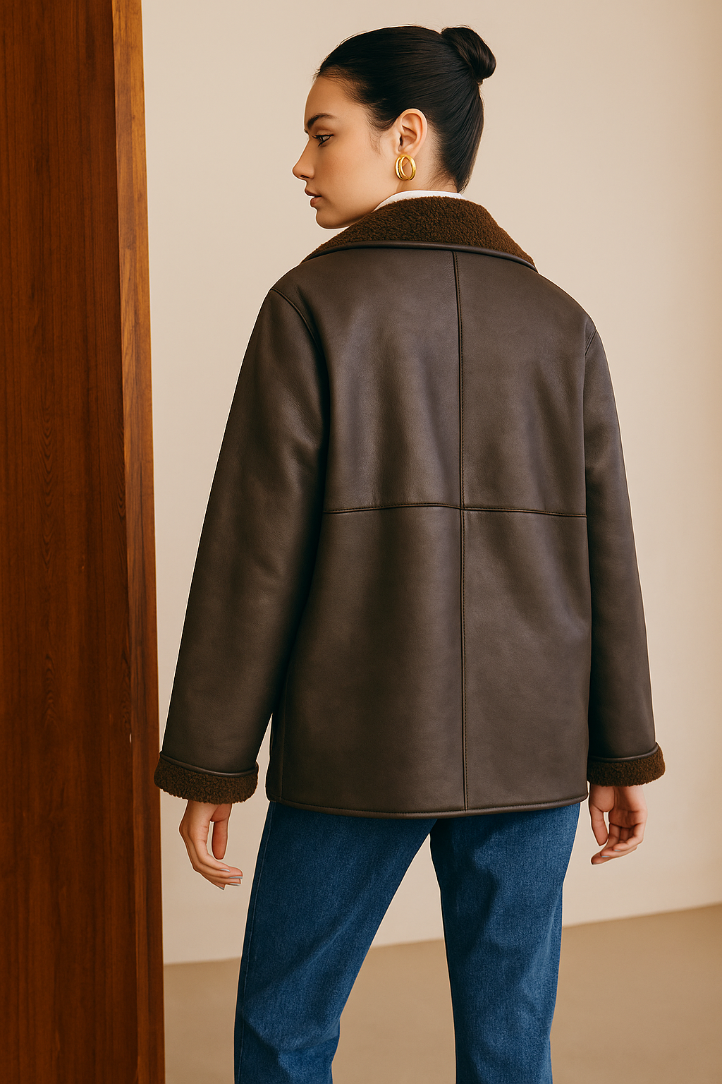 Melodi | Women's Jacket Double-Sided Faux Leather