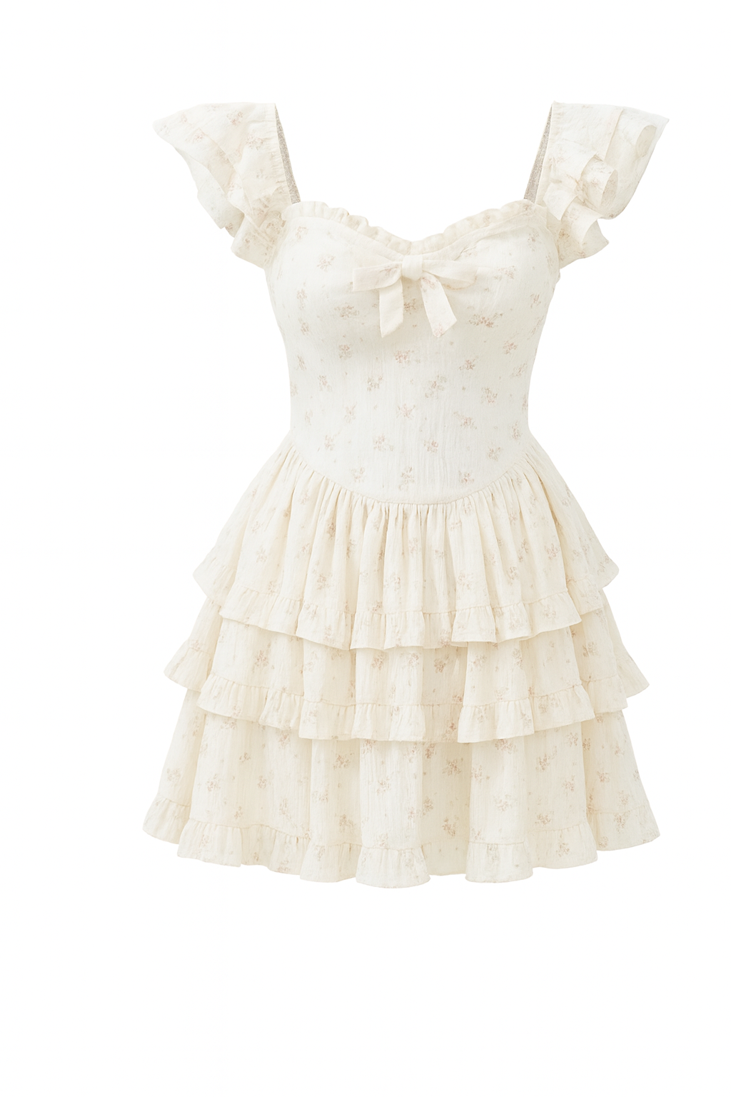 Heavenly | Mini Dress with Ruffles and Floral Print