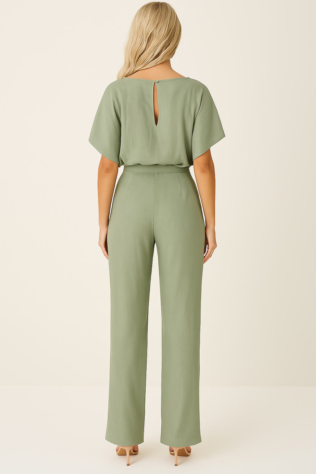 Brecht | Wide-Leg Jumpsuit with Tie Belt