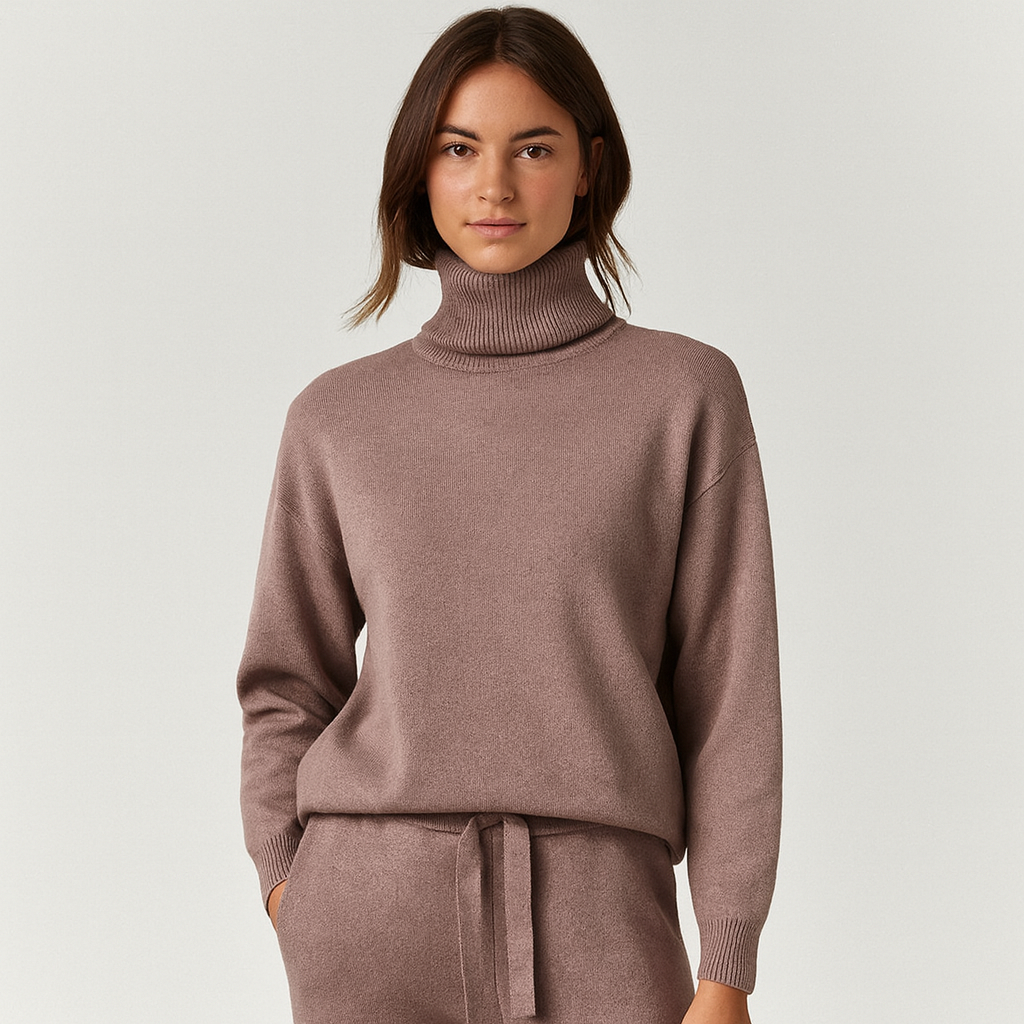 Mia | Comfortable Women's Turtleneck Set Effortless Style