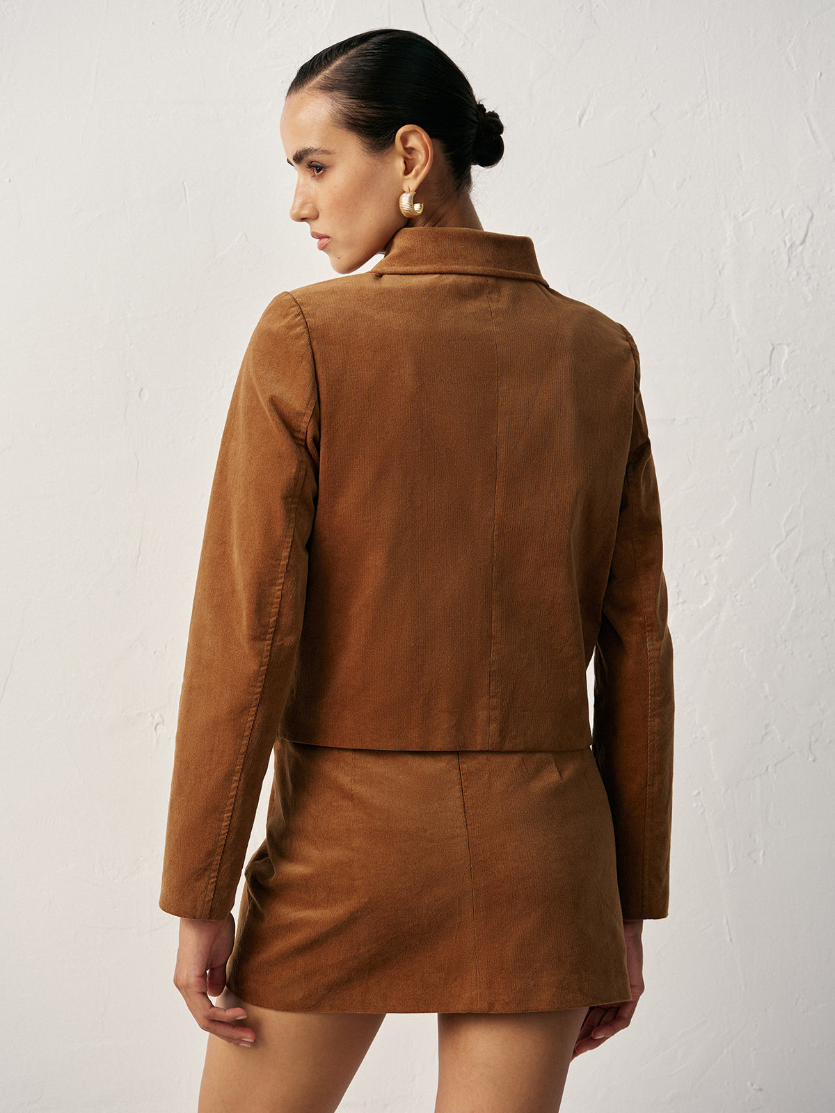 Libbie | Women's Corduroy Set Crop Jacket