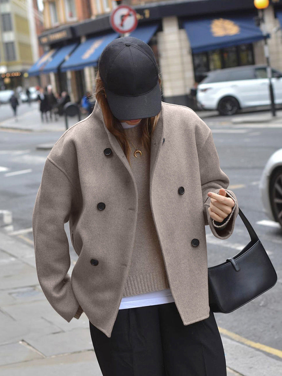 Susanne | Short Women's Coat with Double Button Closure