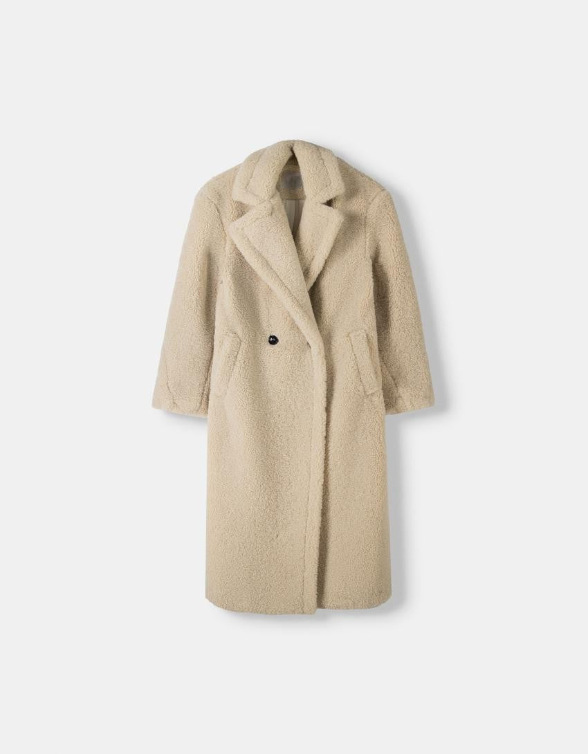 Beulah | Women's coat with teddy fabric