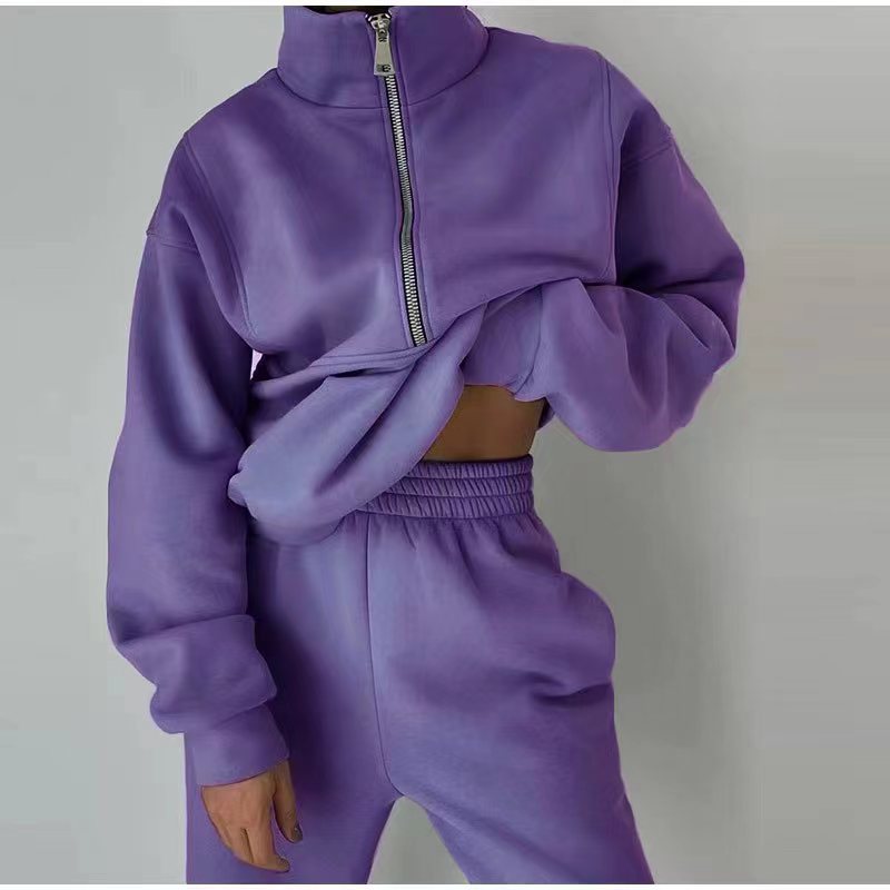 Rashida | Tracksuit Half-zip mock neck design
