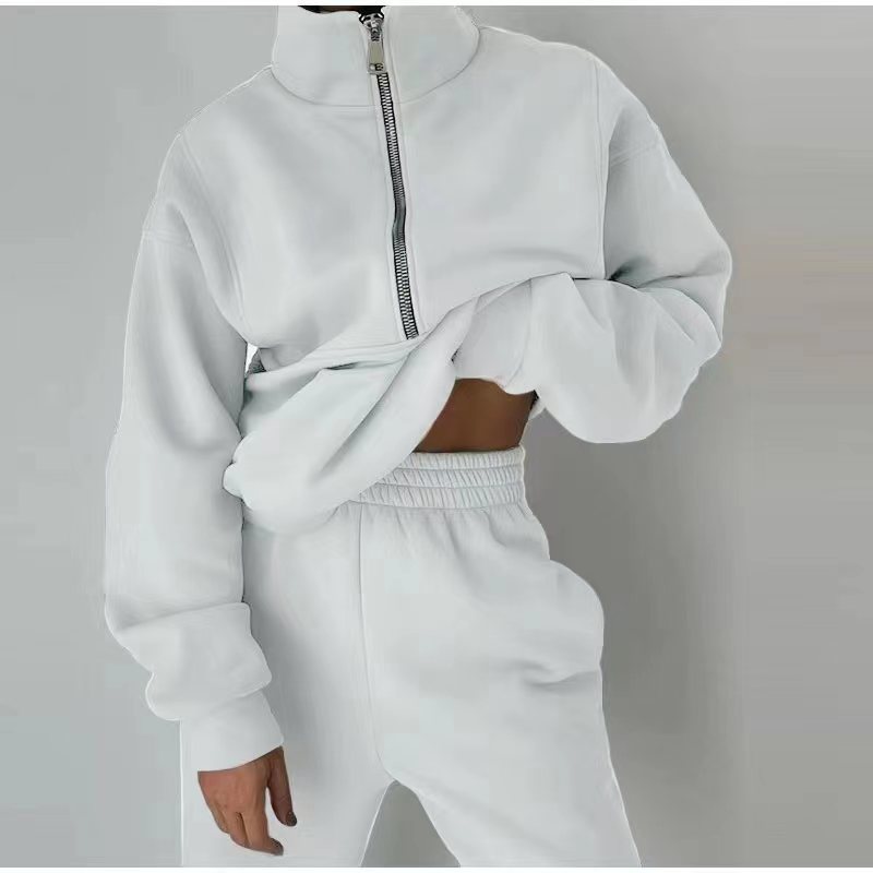 Rashida | Tracksuit Half-zip mock neck design