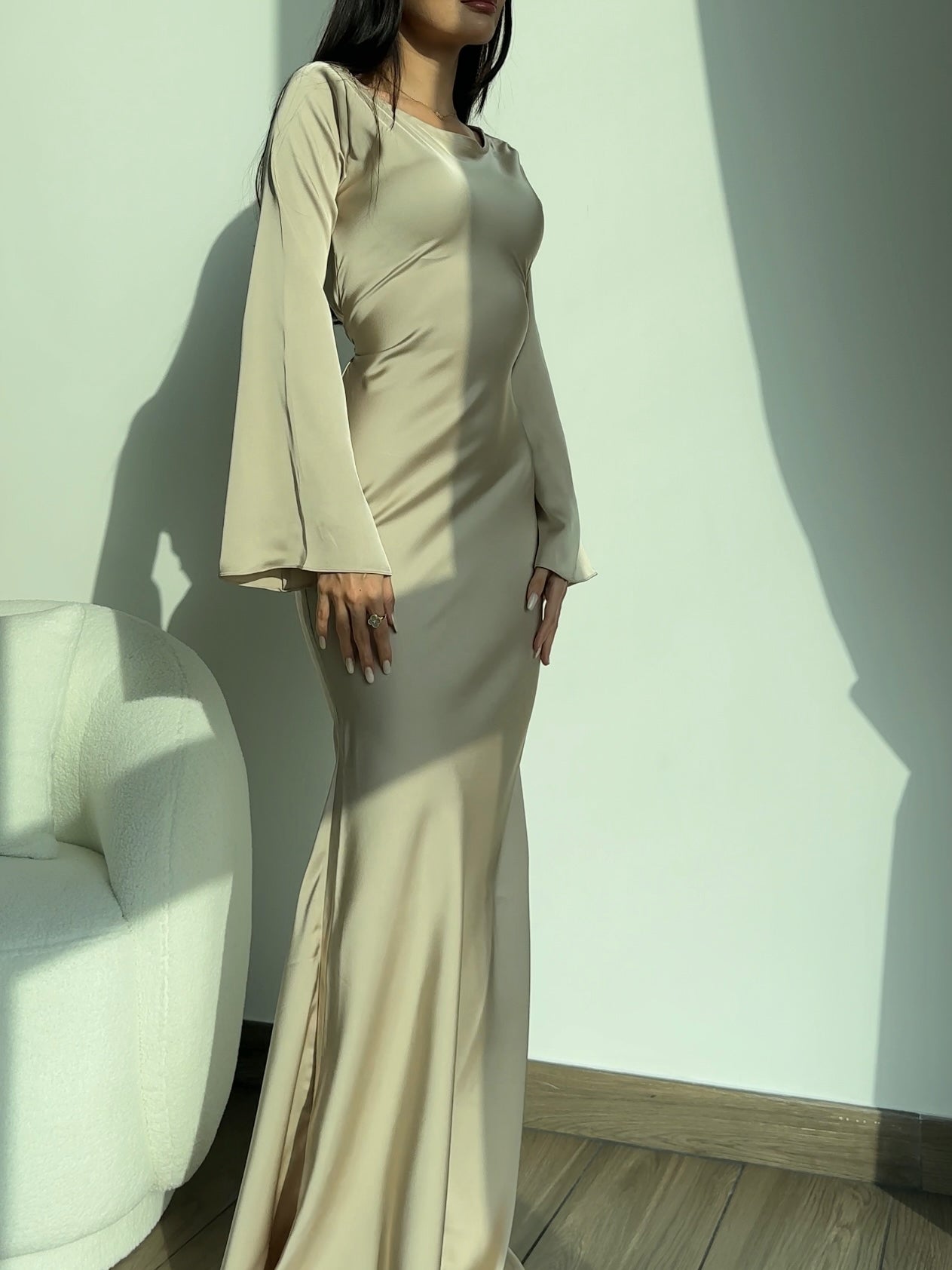 Emmie | Dress with Dramatic Bell Sleeves