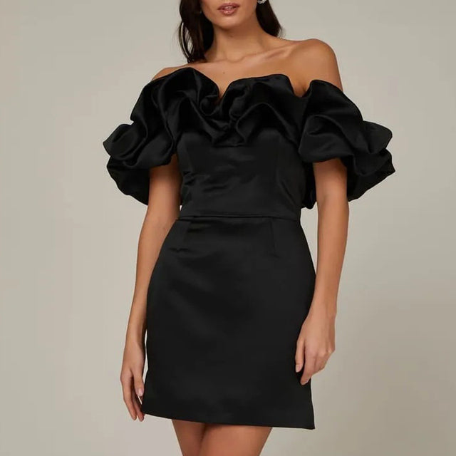 Gerri | Off-the-Shoulder Mini Dress with Ruffles