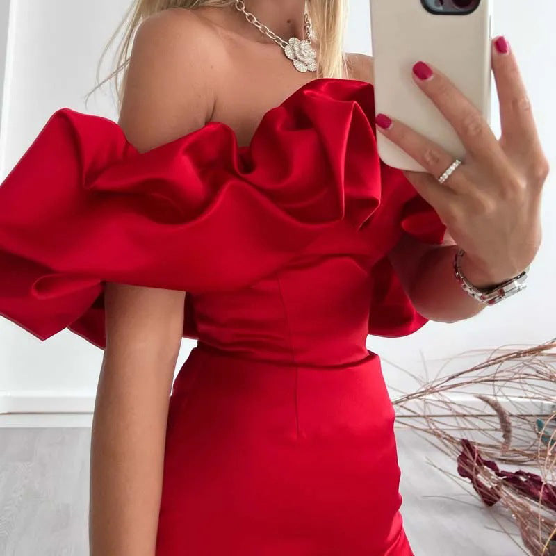 Gerri | Off-the-Shoulder Mini Dress with Ruffles
