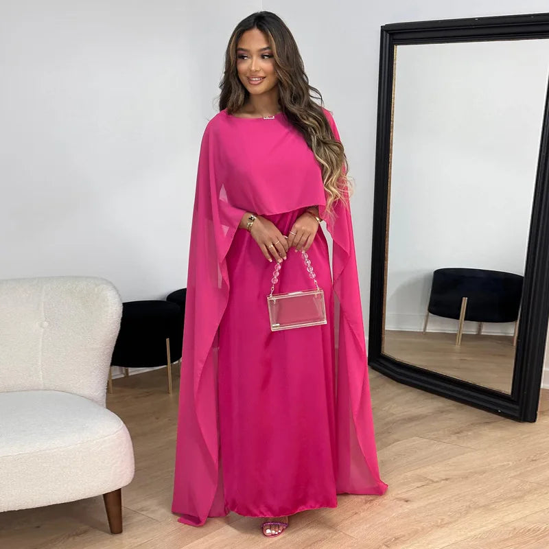 Alecia | Kaftan Dress with Airy Cape Sleeves