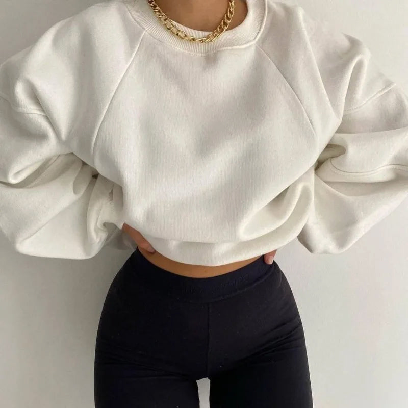 Kaytlyn | Women's Sweatshirt with Voluminous Sleeves