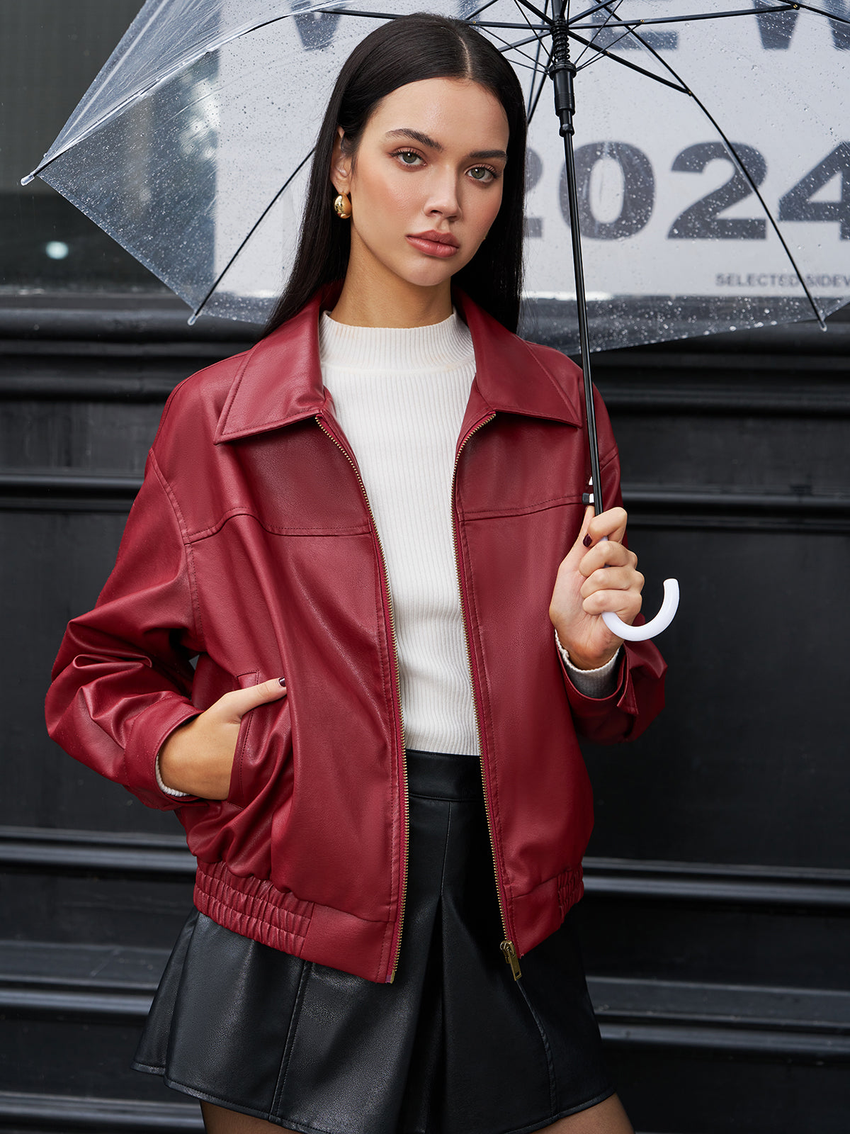 Margot | Bomber Jacket Faux Leather