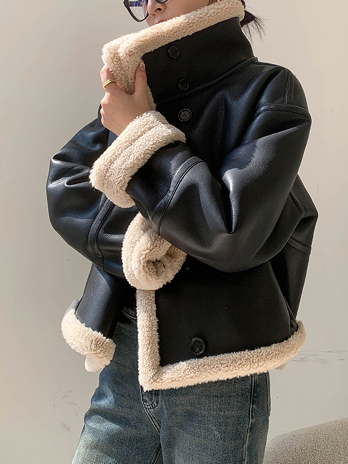 Avis | Women's Jacket with Sherpa Lining