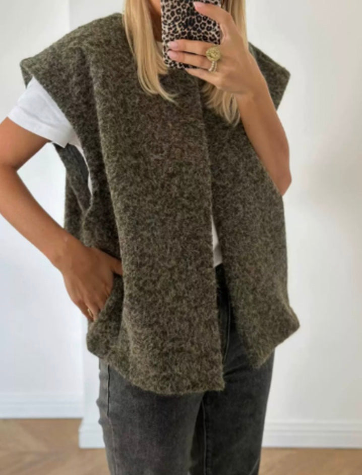 Fenna | Open-Front Cardigan with Wide Armholes