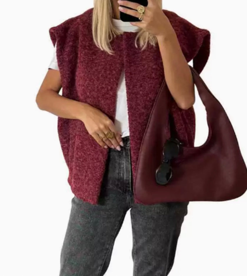 Fenna | Open-Front Cardigan with Wide Armholes