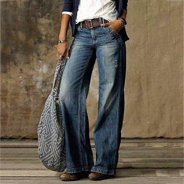 Elois | Jeans Wide Leg Distressed