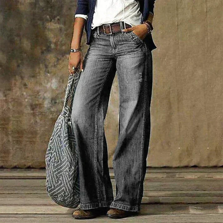 Elois | Jeans Wide Leg Distressed