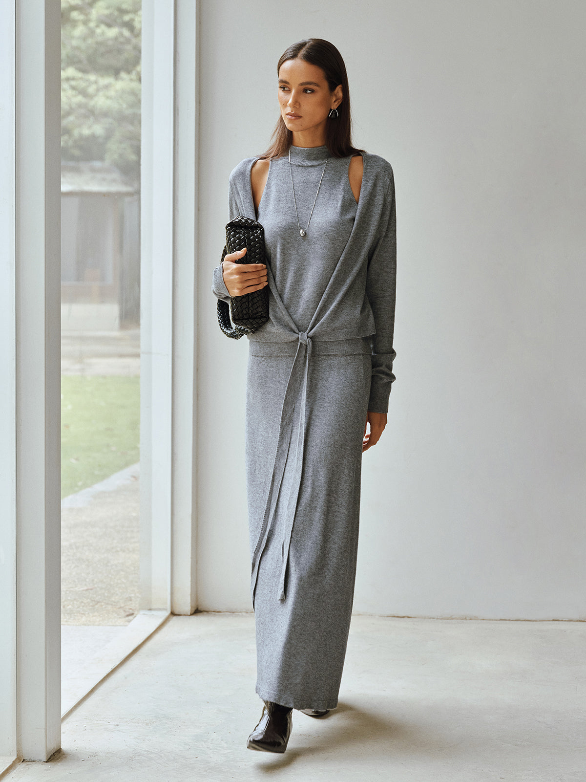 Georgina | Dress with Cut-out Shoulder Details