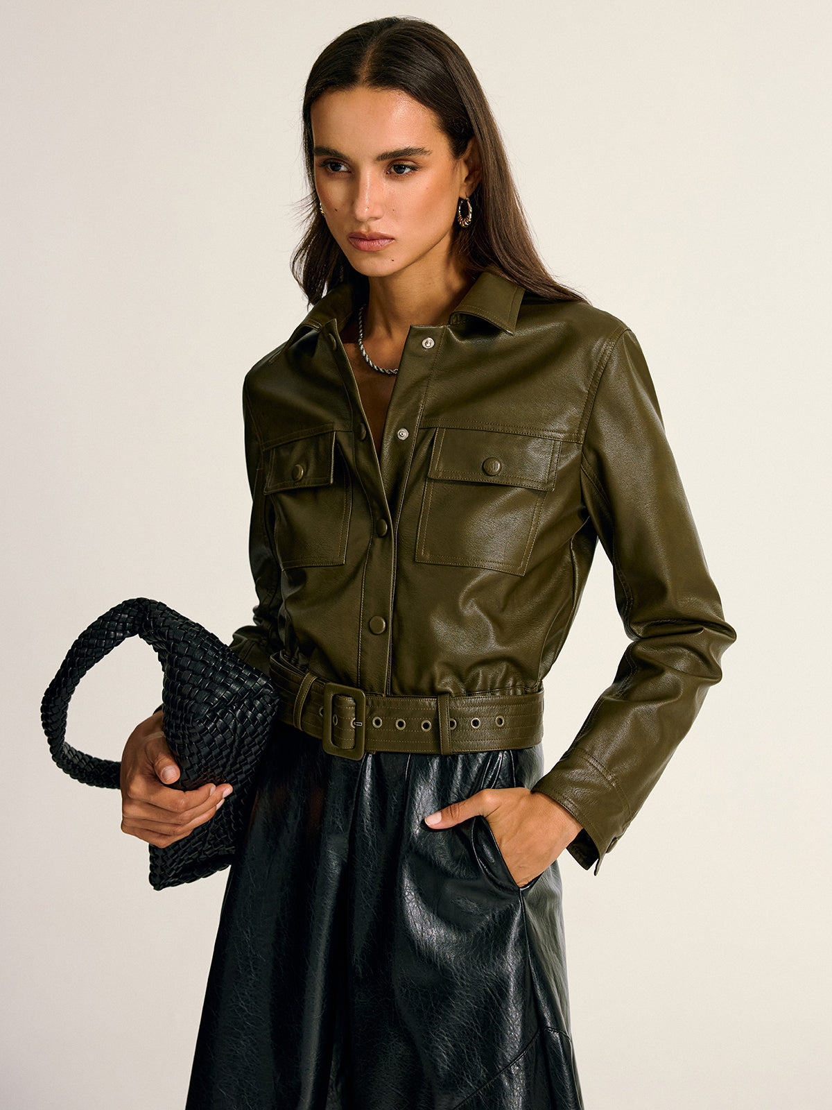 Kami | Shirt Jacket with Utility Pockets and Belt