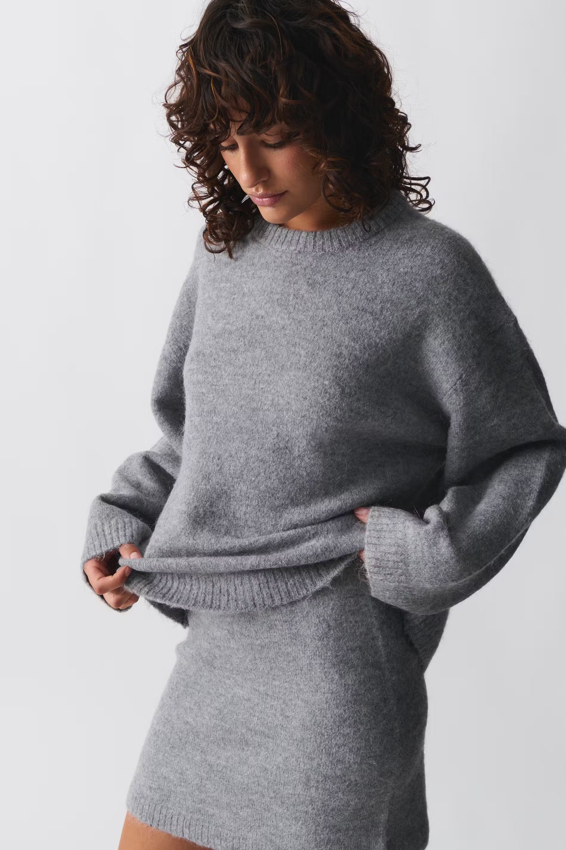 Nienke | Sweater with Ribbed Crewneck
