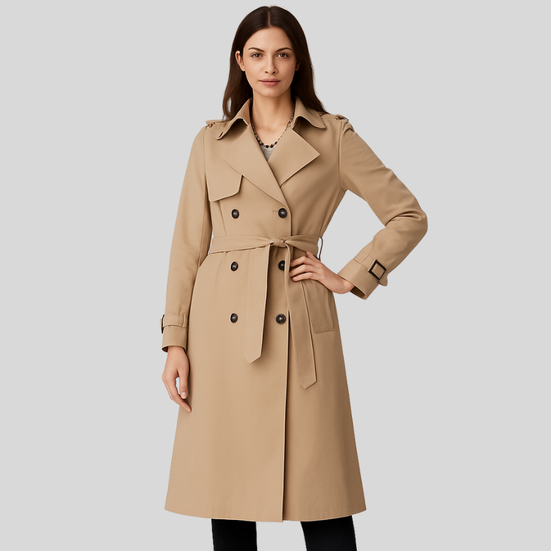 Maryrose | Double-breasted Fitted Trench Coat