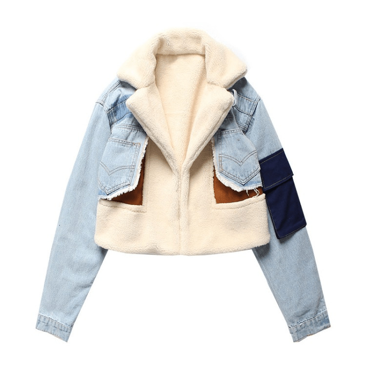 Marianne | Denim jacket with teddy lining