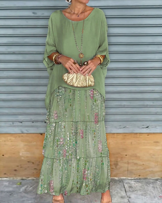 Lauren | Relaxed Layered Maxi Dress