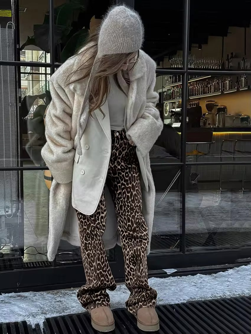 Alisia | Jeans Leopard Print
