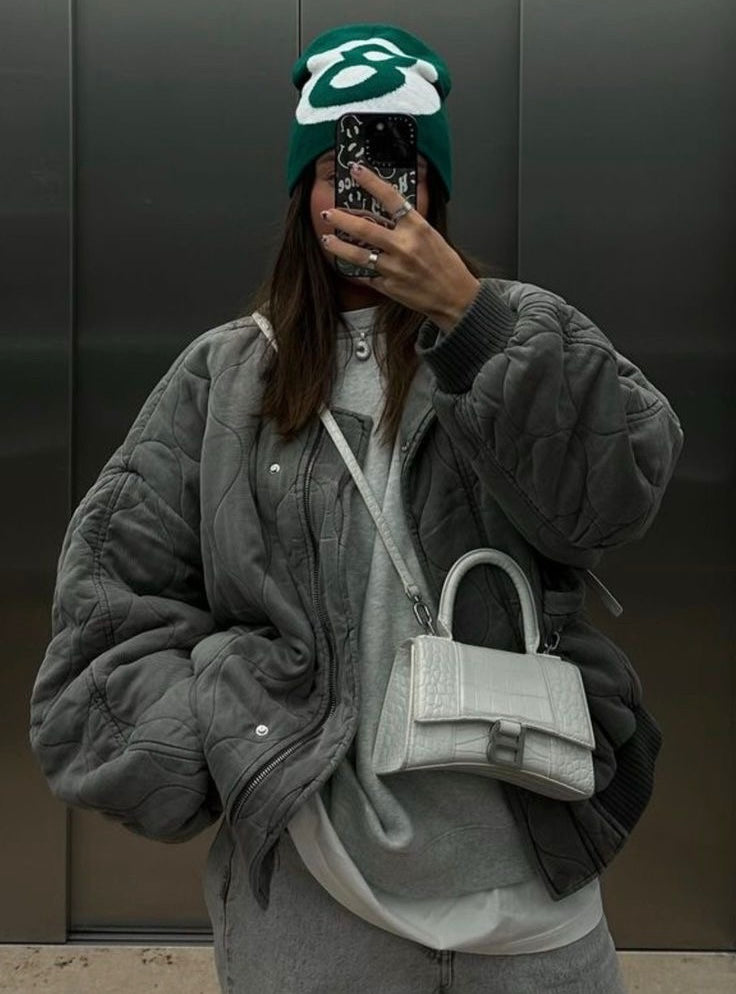 Mirel | Bomber Jacket Wavy Stitching