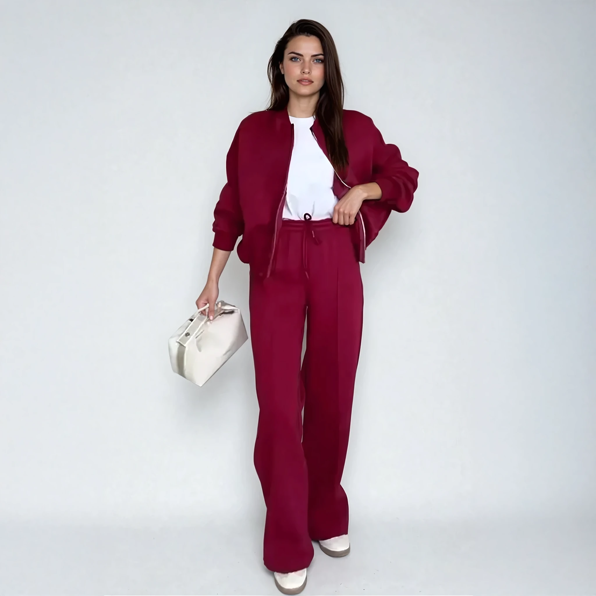 Stephany | Two-Piece Suit Bomber Style Lounge